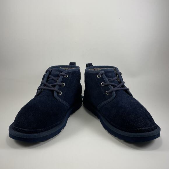 UGG Neumel Shearing Lined Chukka Boots Youth Mens Size 6 Navy Blue Suede main image 7